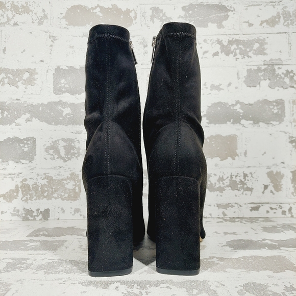 New Marc Fisher Larry Pointed Toe Black Ankle Bootie  W791 - Picture 7 of 13